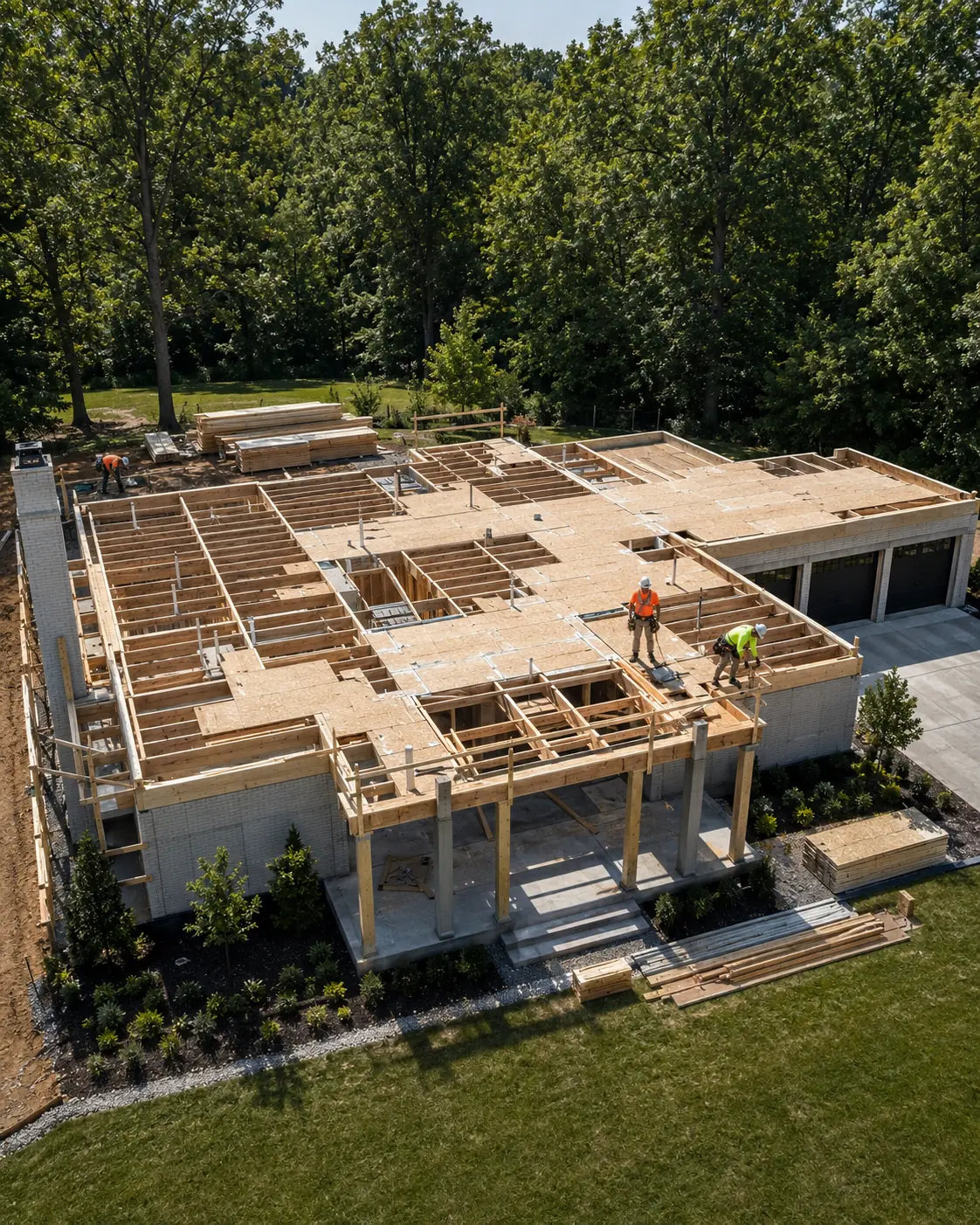 Floor system — engineered joists and subfloor