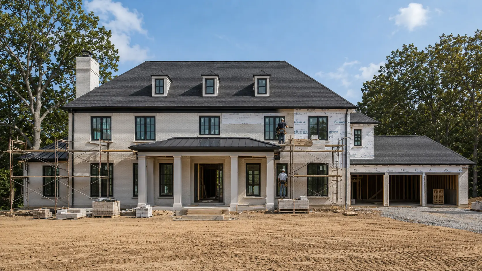 Exterior envelope — windows and brick